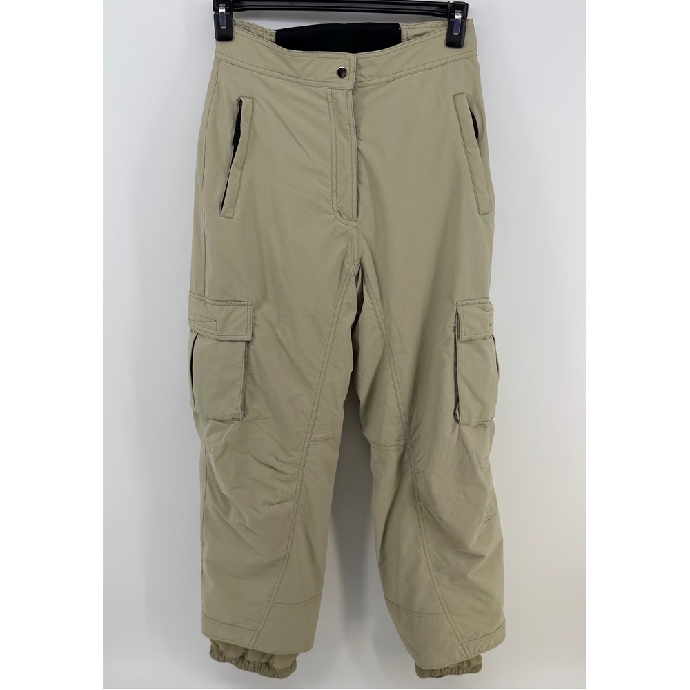 Obermeyer Women's Size 8 Ski Snowboard Pants Tan Cargo Insulated Waterproof